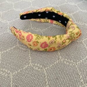 Yellow and pink floral headband